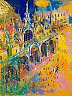 San Marco's Square by Leroy Neiman